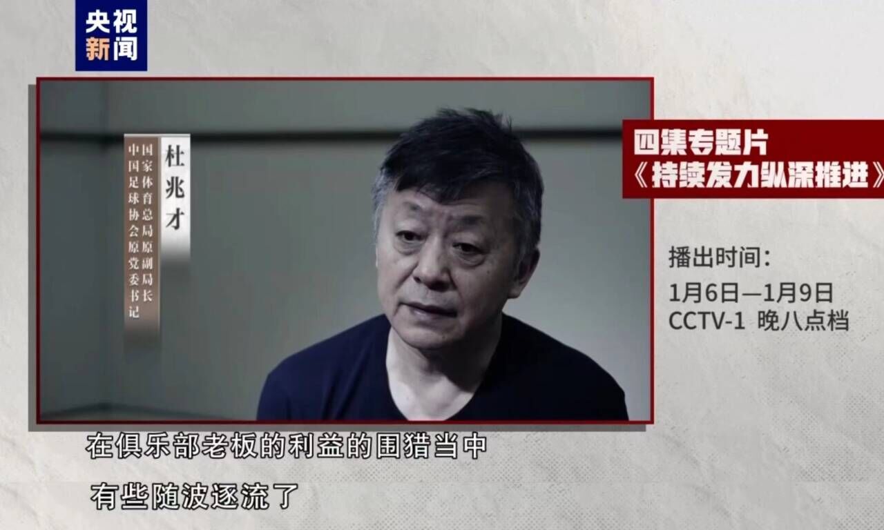 有期徒刑14年！杜兆才：俱乐部老板利益围猎中，有些随波逐流了